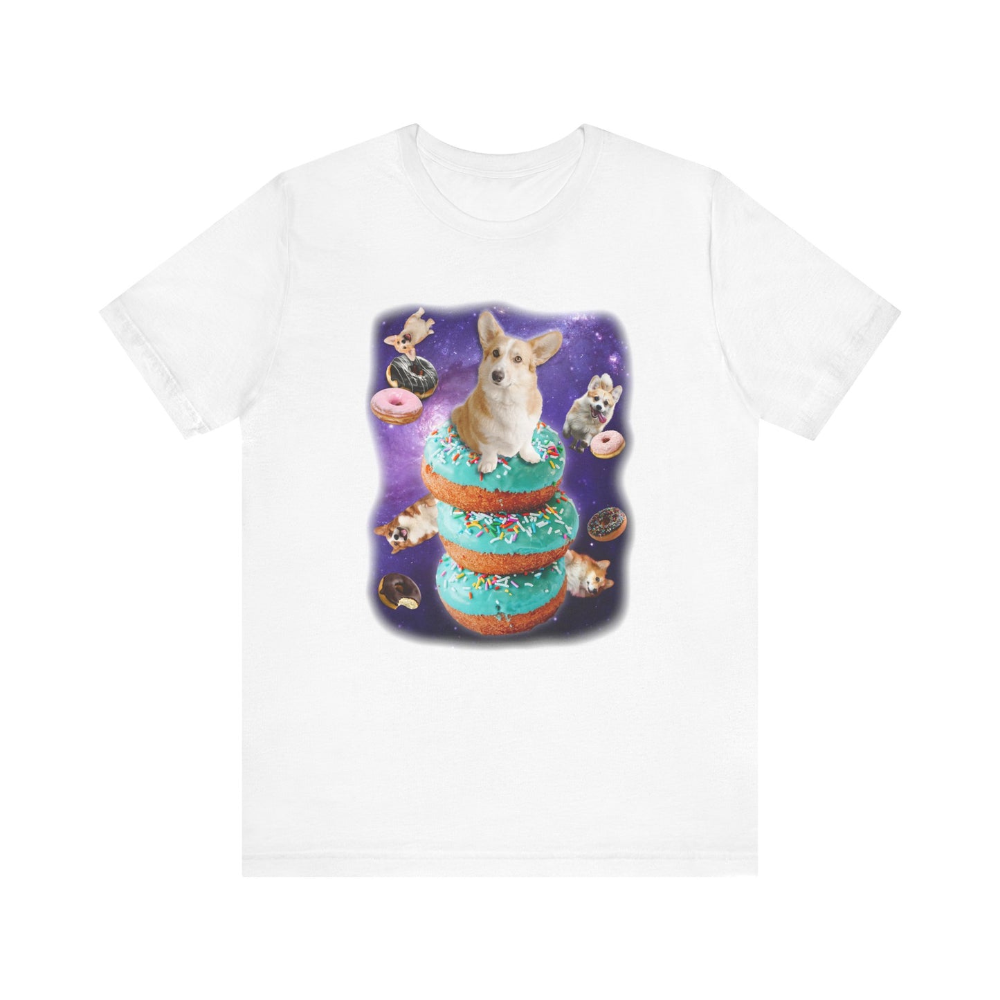 Corgi T-shirt Donuts & Space