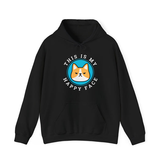 Corgi Hoodie Happy Face