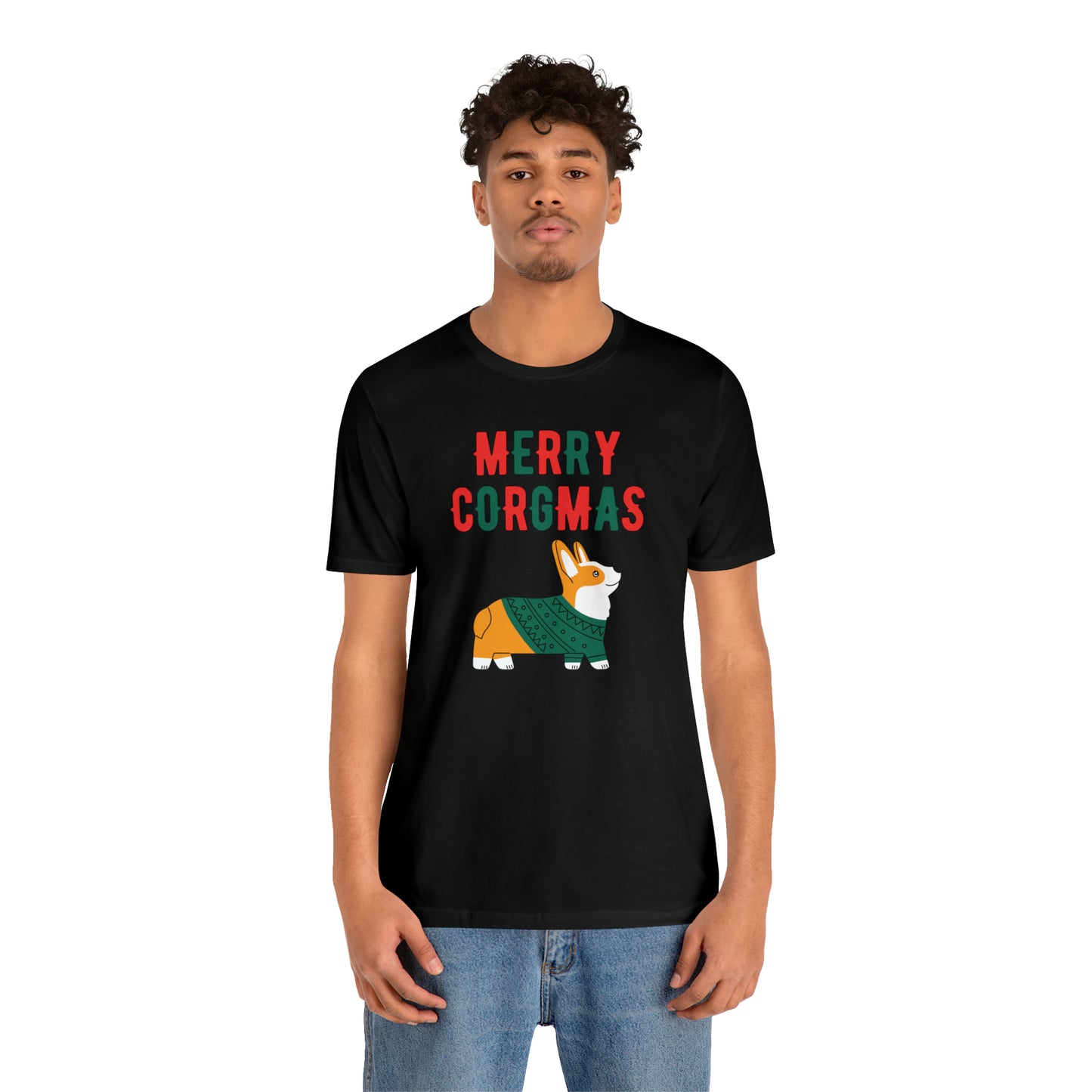 Corgi Christmas T-shirt Merry Corgmas