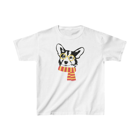 Corgi T-shirt Glasses & Scarf KIDS