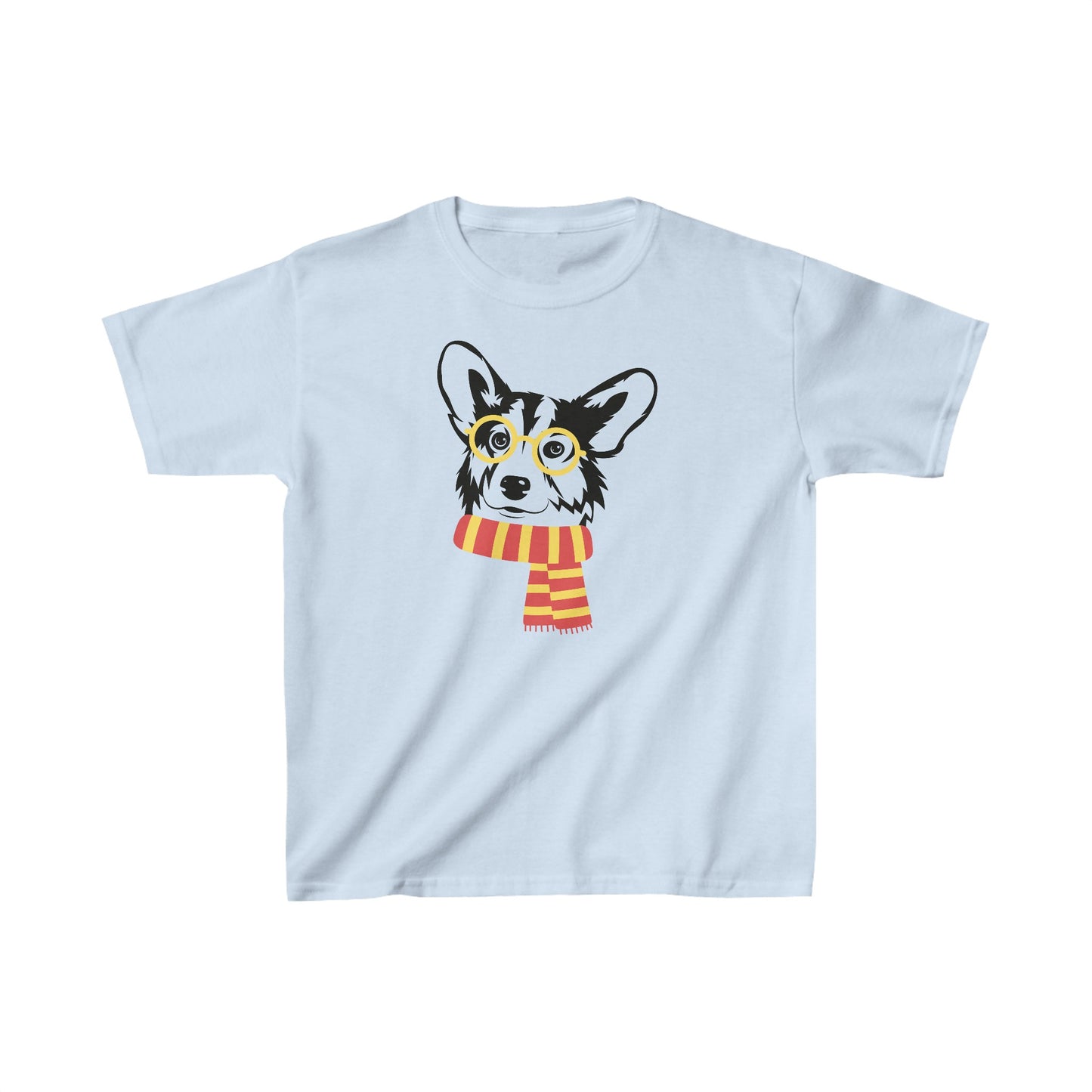 Corgi T-shirt Glasses & Scarf KIDS