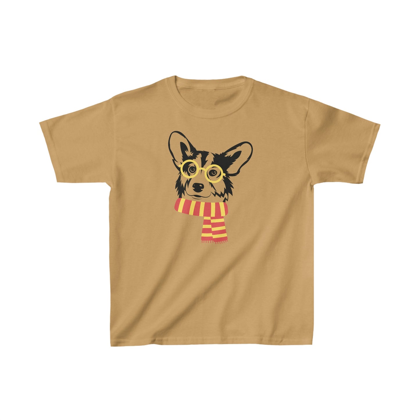 Corgi T-shirt Glasses & Scarf KIDS