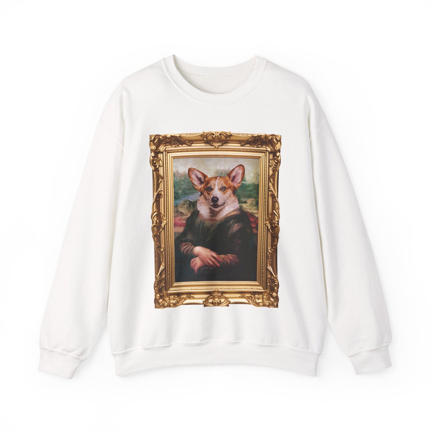 Corgi Sweatshirt - Mona Lisa