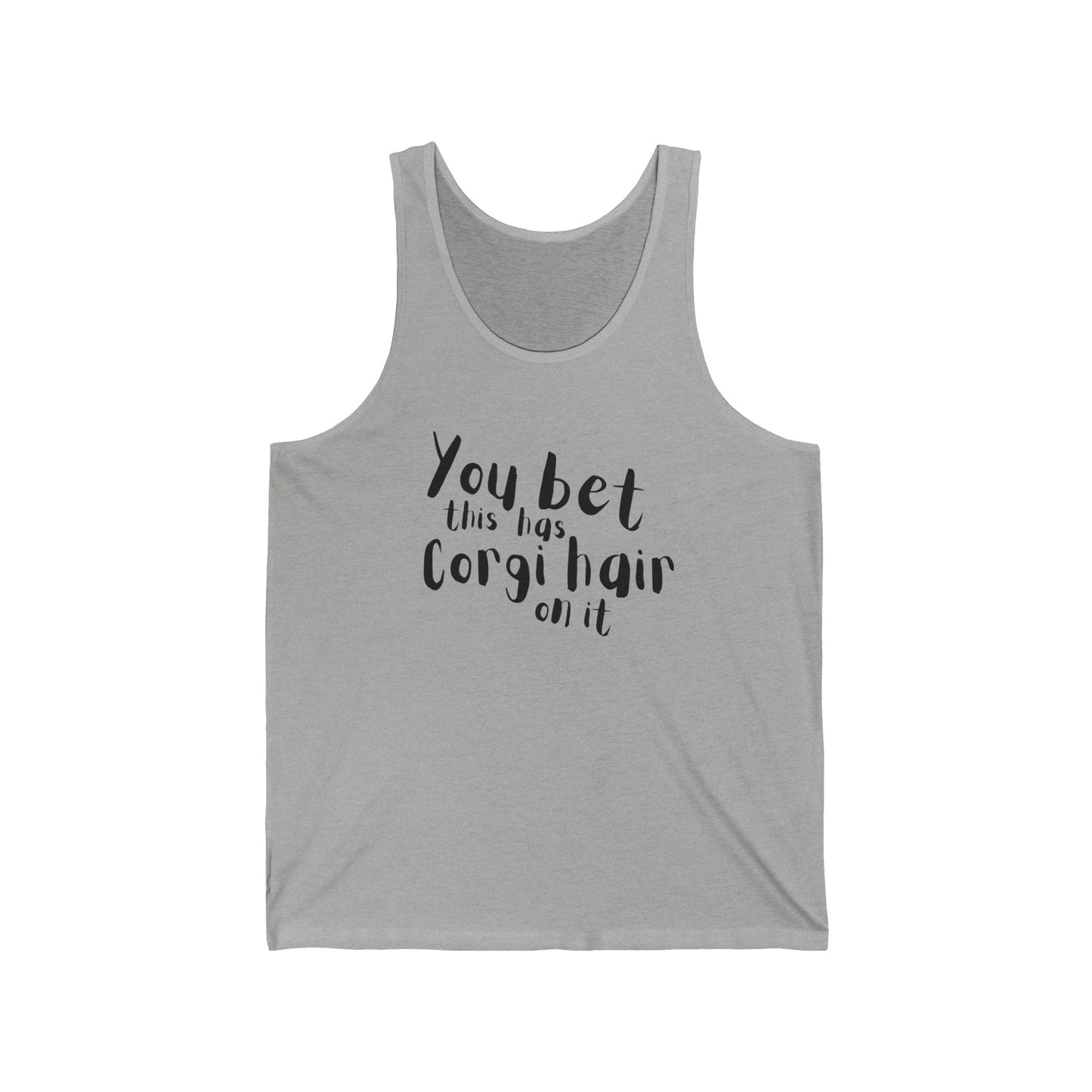 Corgi Tank Top Has Hair On It