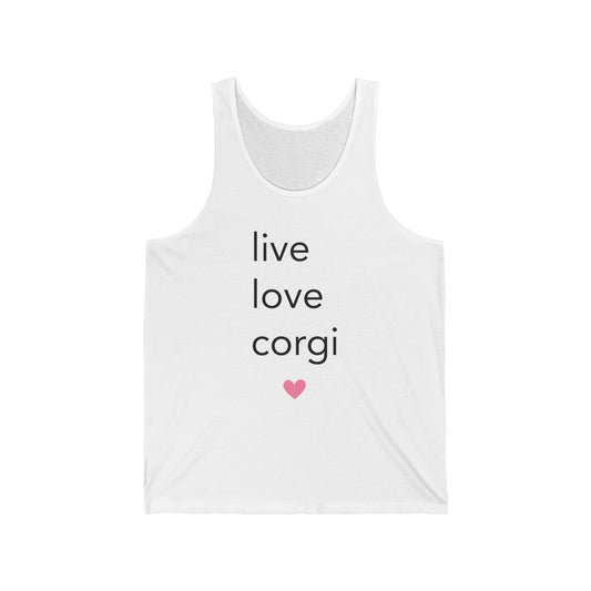 Corgi Tank Top Live Love