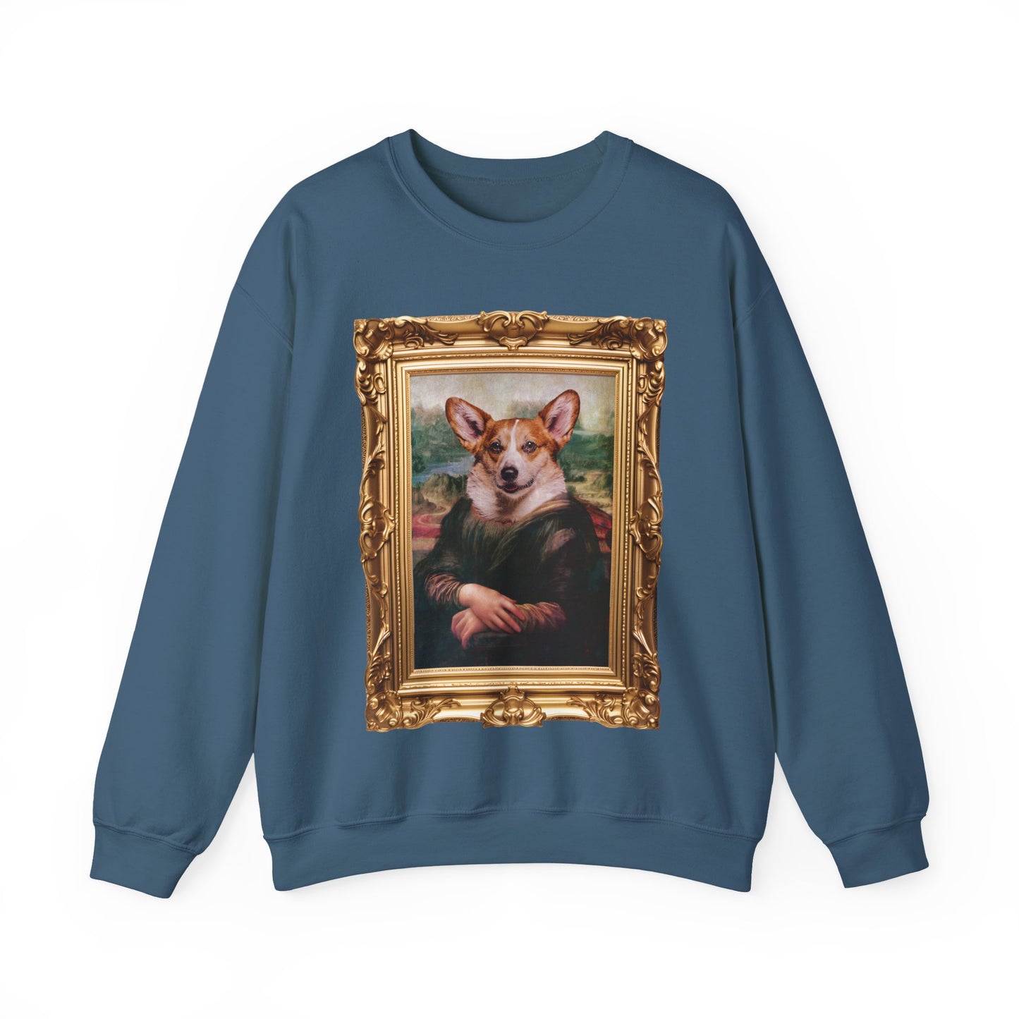 Corgi Sweatshirt - Mona Lisa