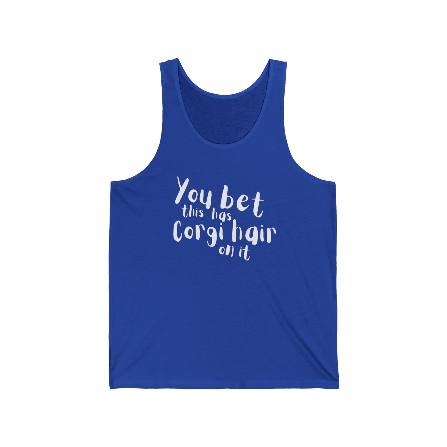 Corgi Tank Top Has Hair On It