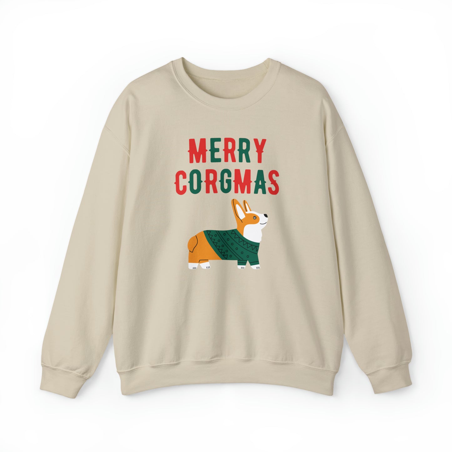 Corgi Christmas Sweatshirt Merry Corgmas