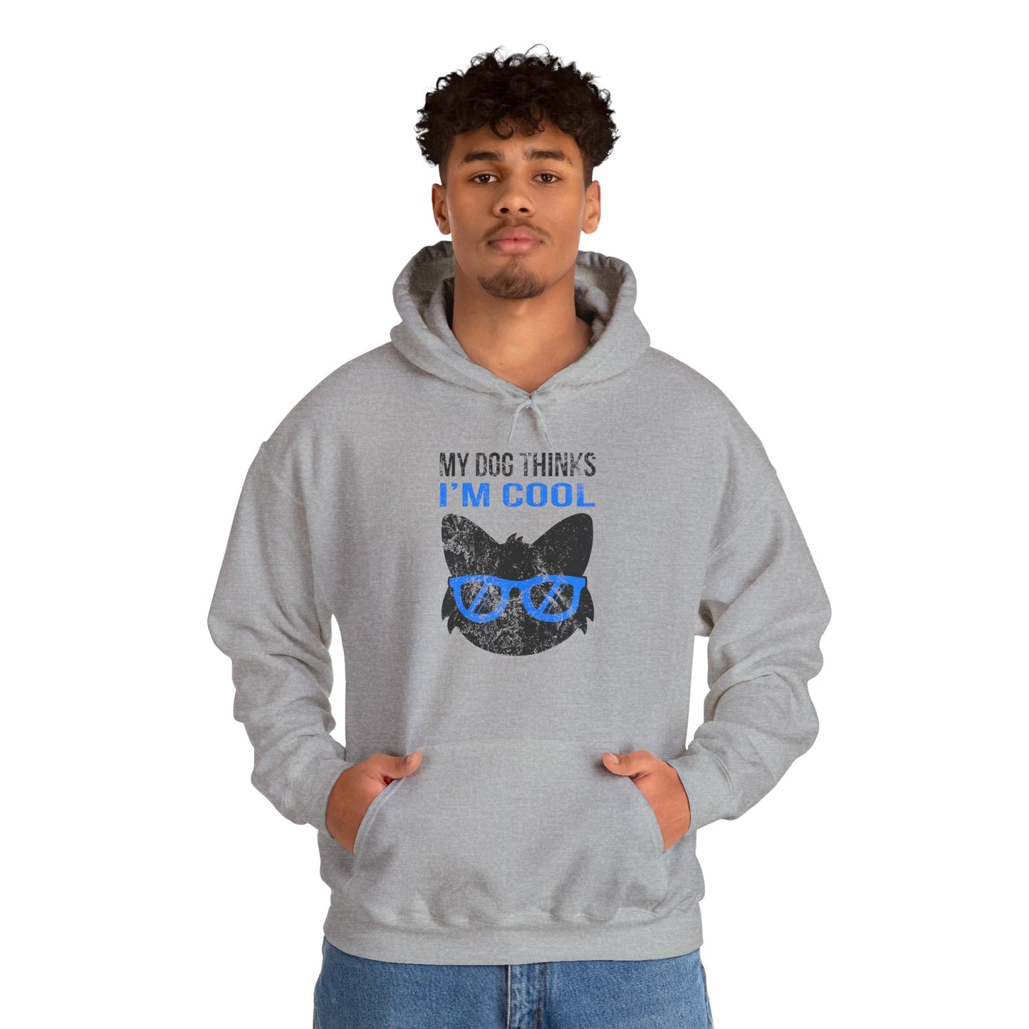 Dog Hoodie I'm Cool (Distressed)