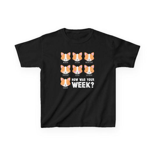 Corgi T-Shirt Days of the Week KIDS