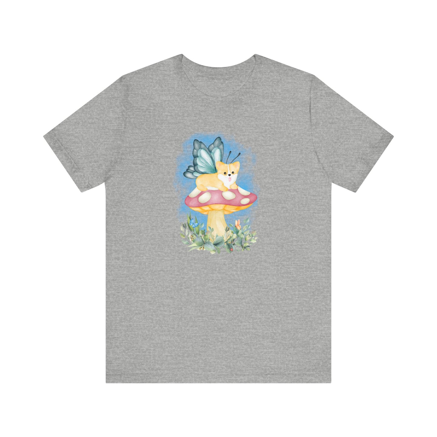 Corgi T-shirt Mushroom Fairy