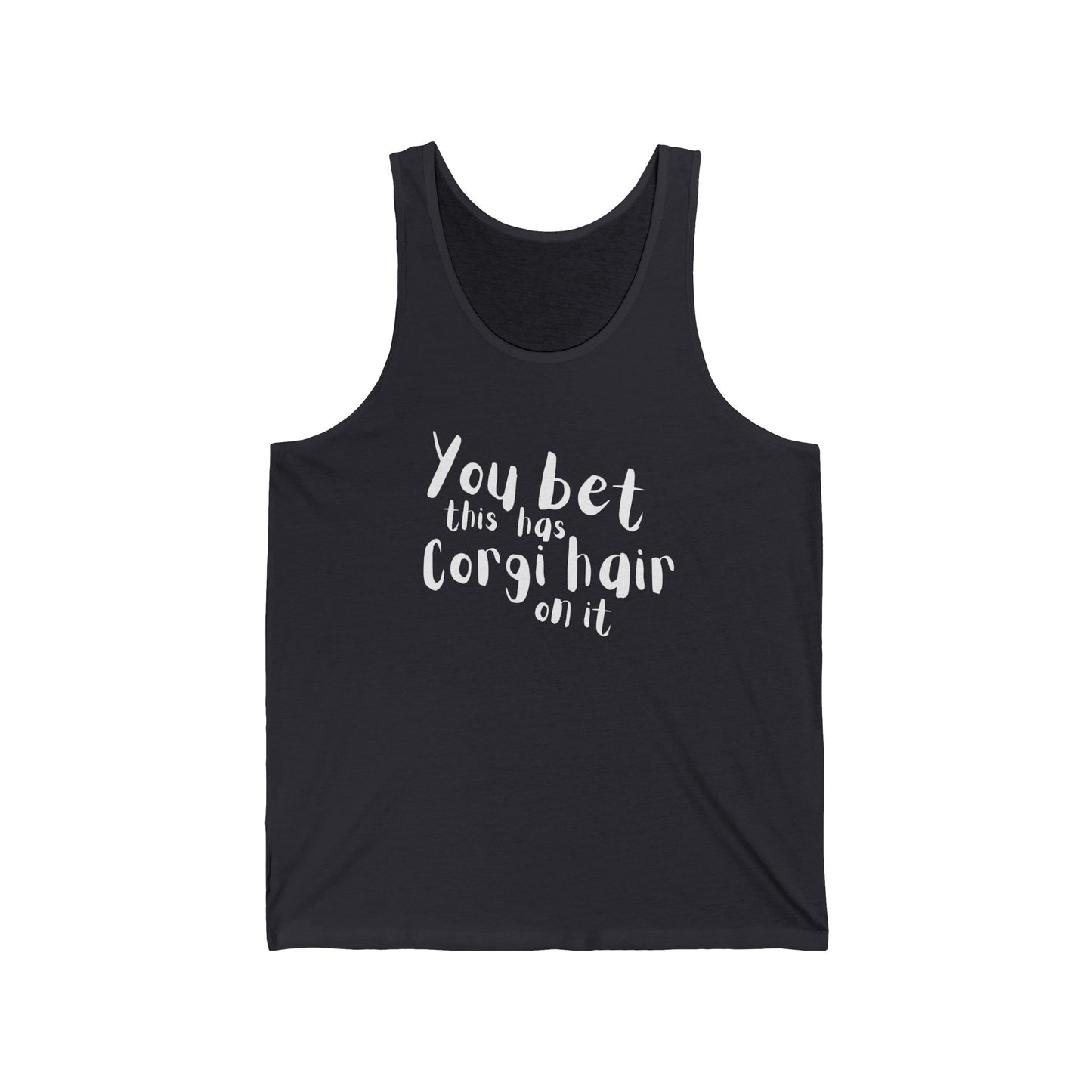 Corgi Tank Top Has Hair On It