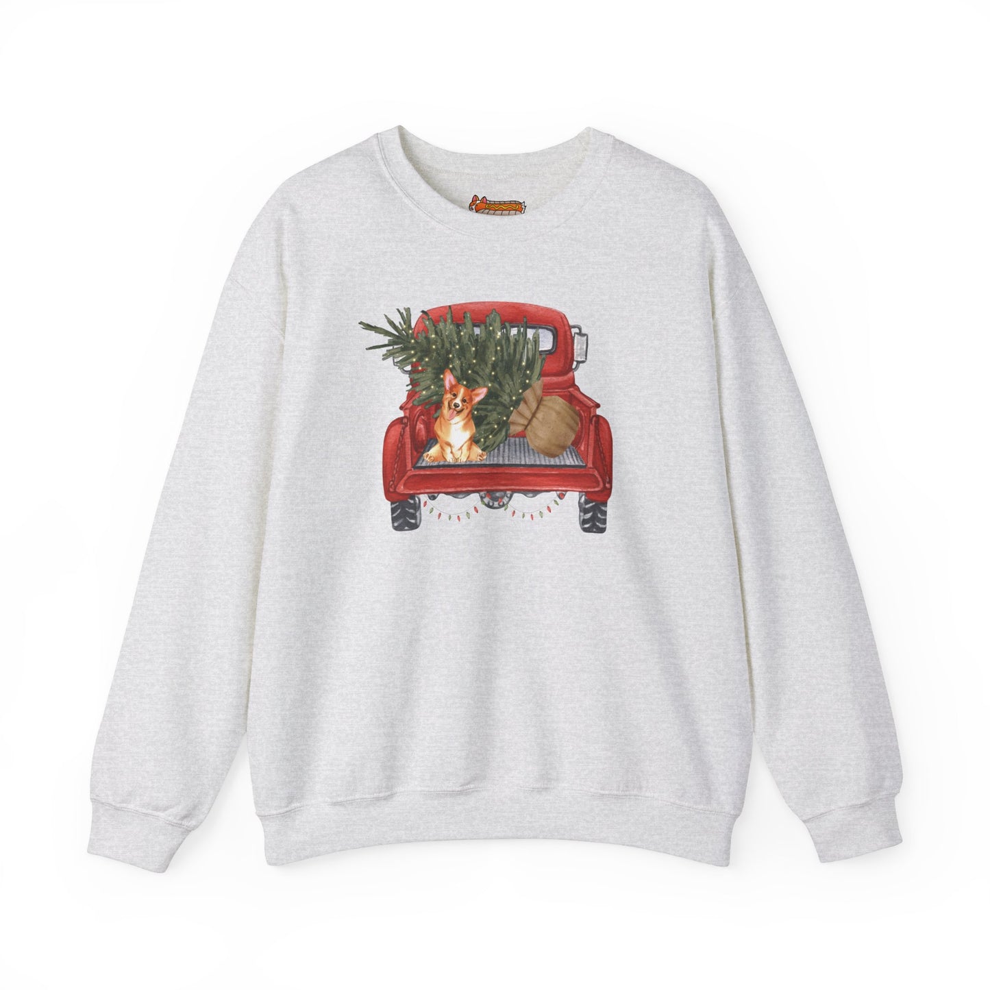 Corgi Sweatshirt Christmas Truck
