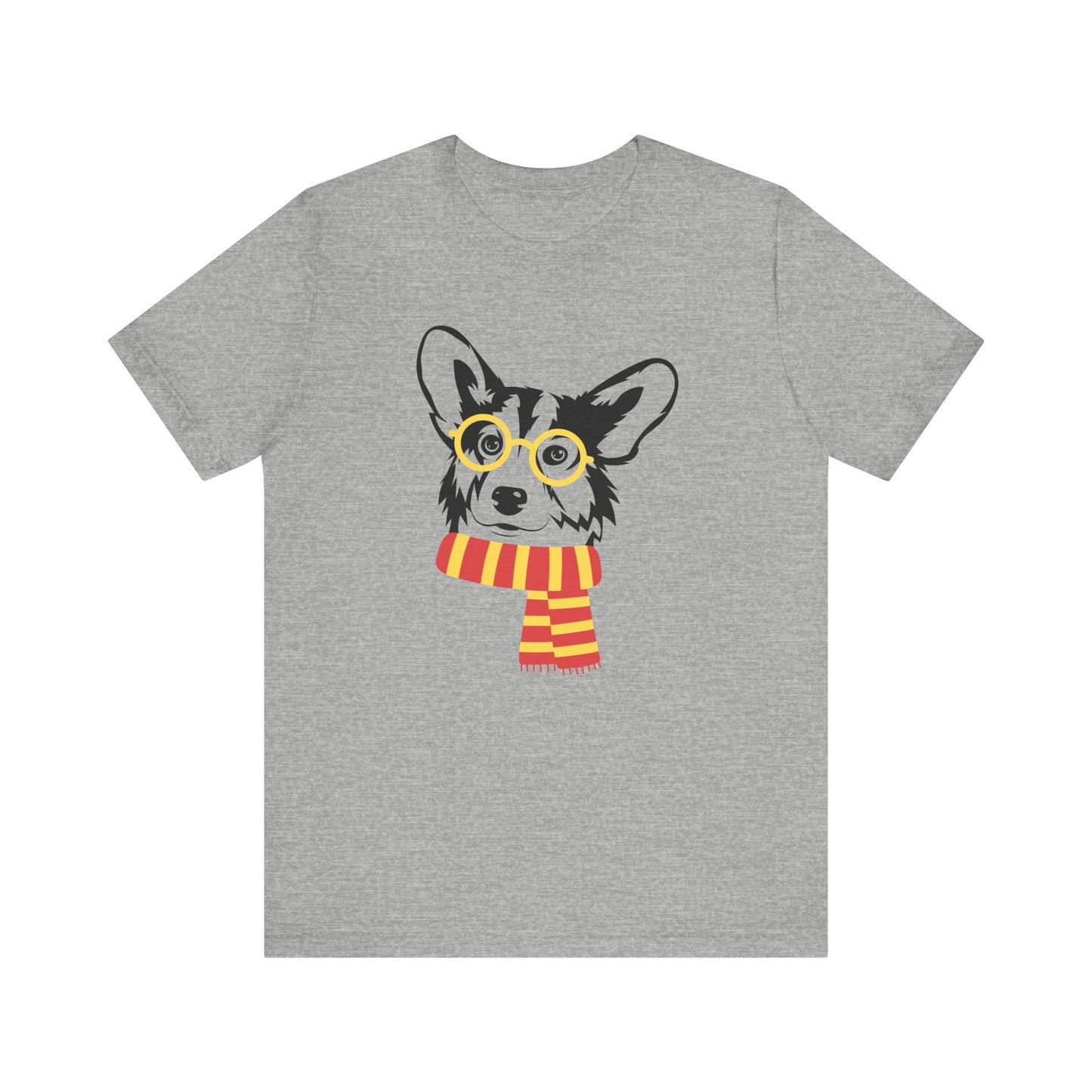 Corgi T-shirt Glasses & Scarf