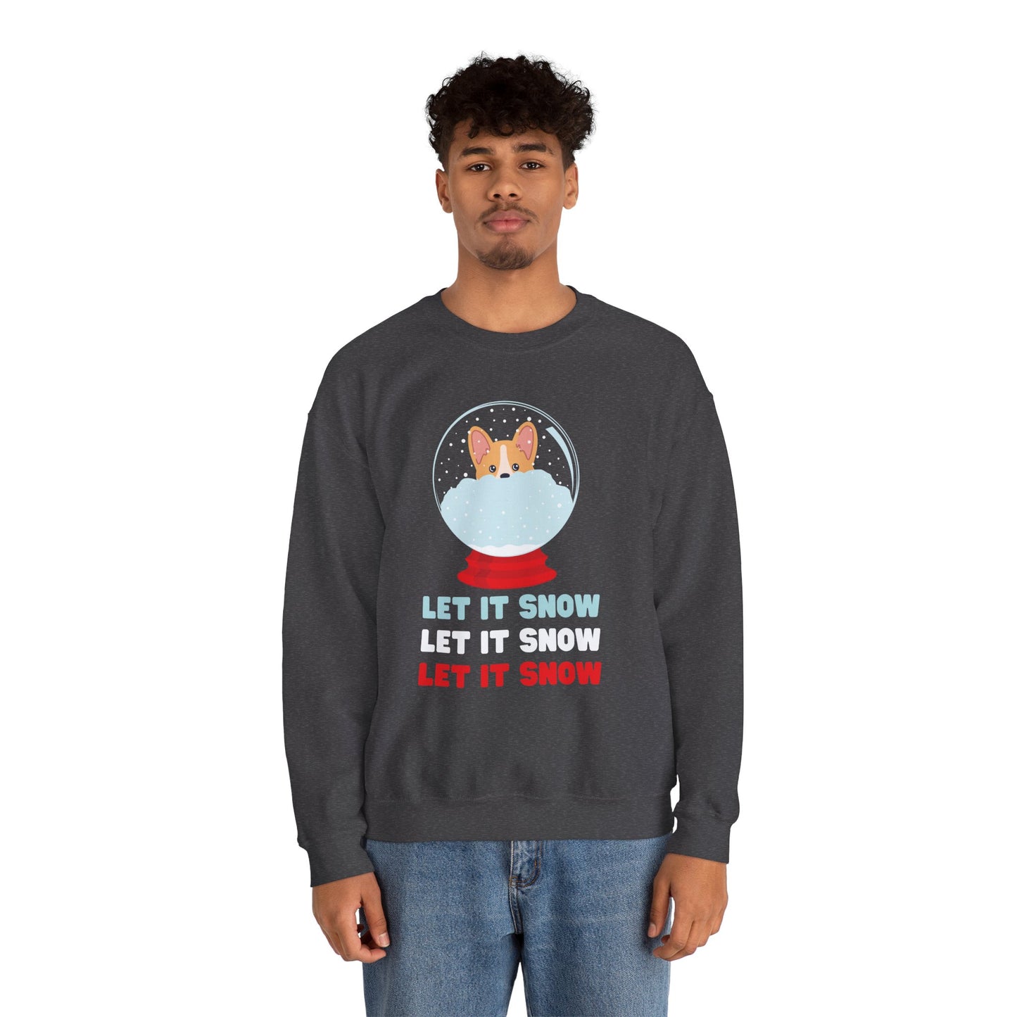 Corgi Sweatshirt Let It Snow