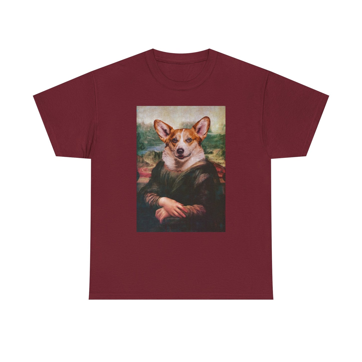 Corgi T-shirt - Mona Lisa