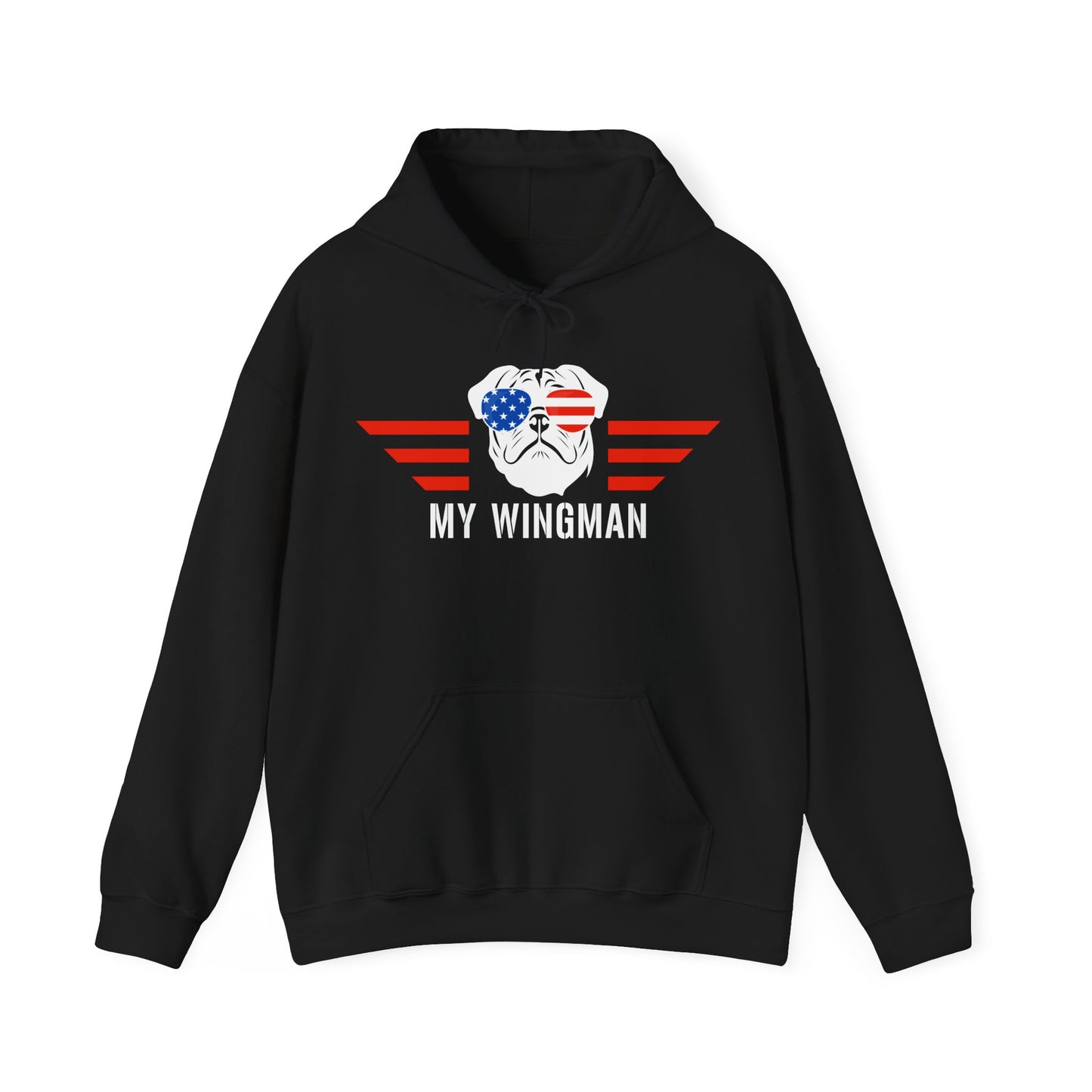 Pug Hoodie Wingman