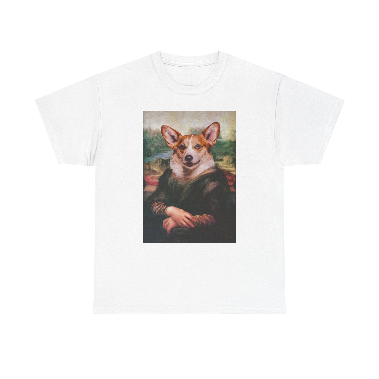 Corgi T-shirt - Mona Lisa