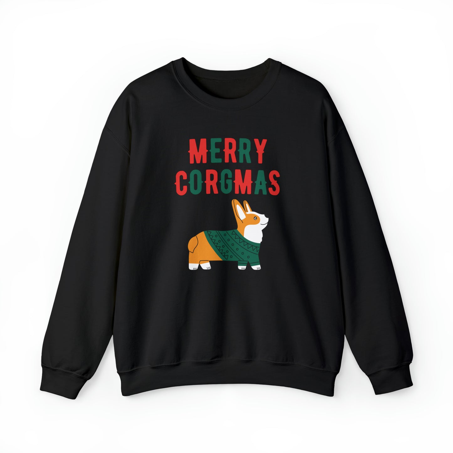 Corgi Christmas Sweatshirt Merry Corgmas