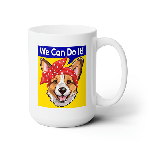 Corgi Mug Rosie the Riveter