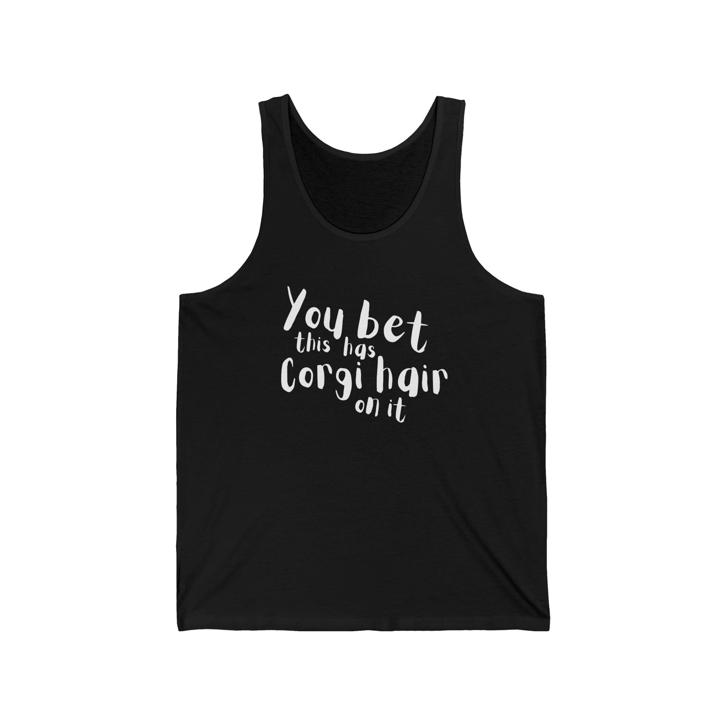 Corgi Tank Top Has Hair On It