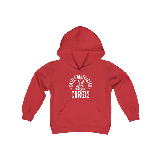 Corgi Hoodie Easily Distracted KIDS