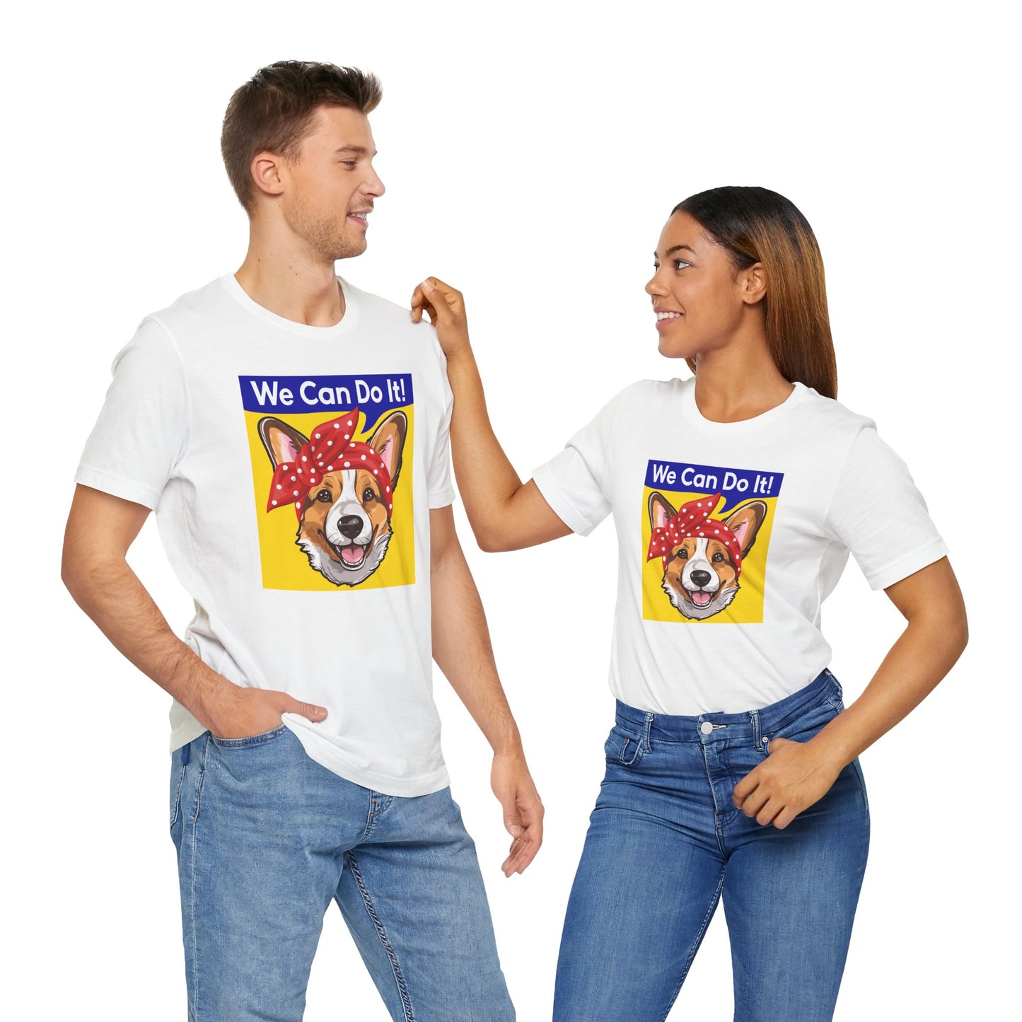 Corgi T-shirt Rosie the Riveter