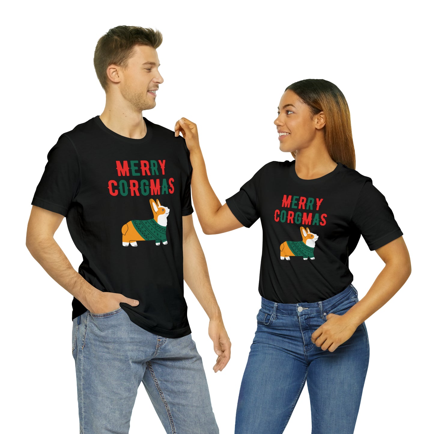 Corgi Christmas T-shirt Merry Corgmas