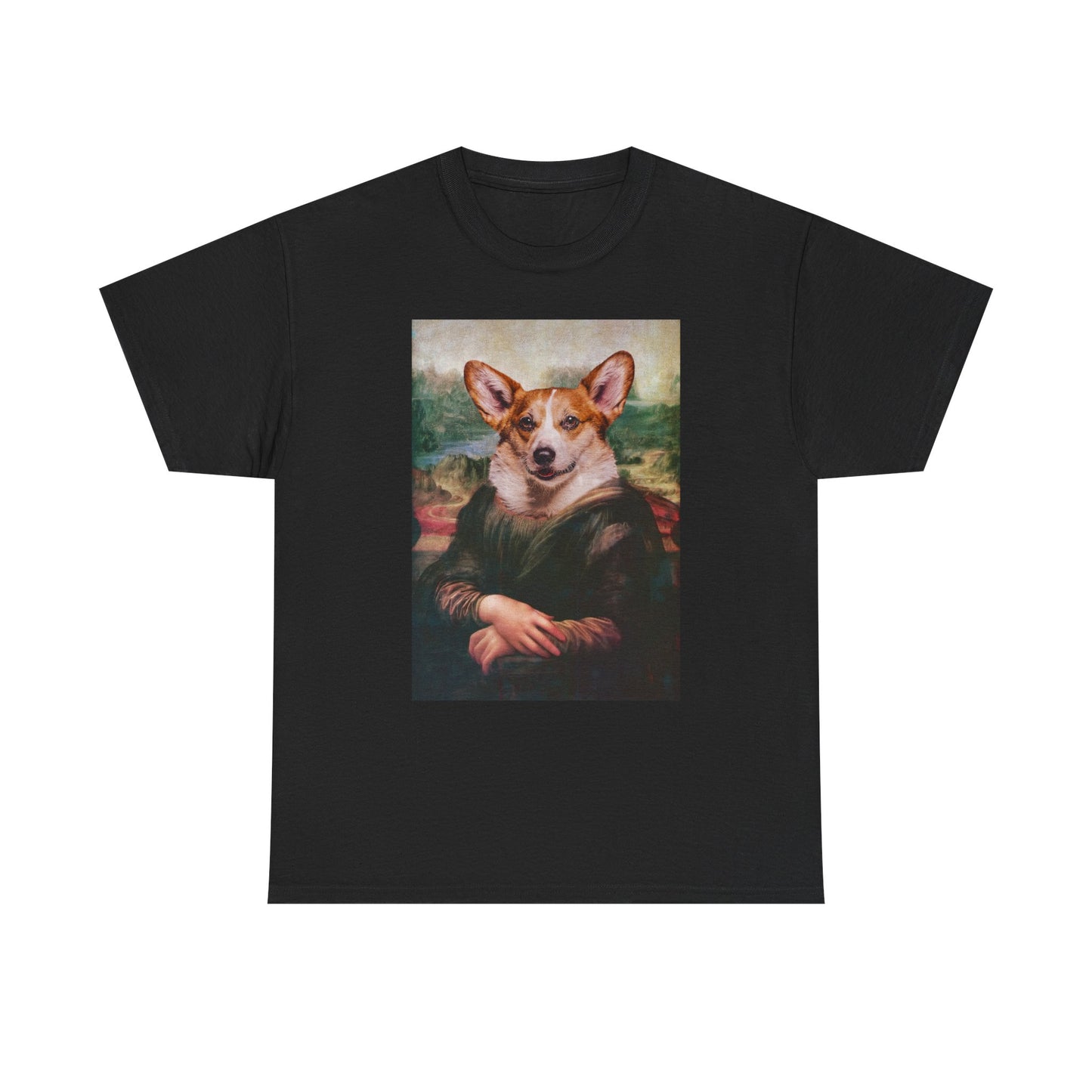 Corgi T-shirt - Mona Lisa