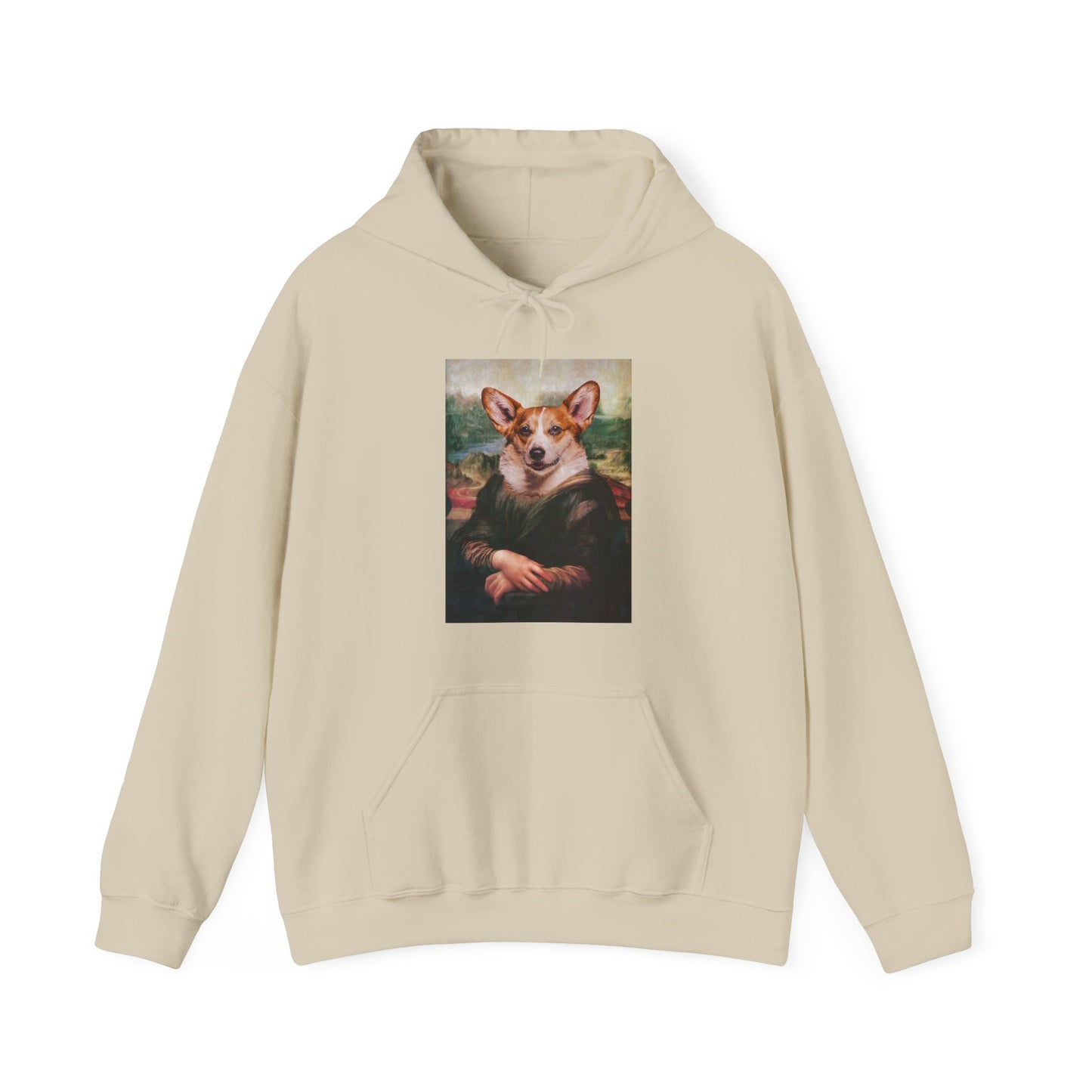 Corgi Hoodie - Mona Lisa