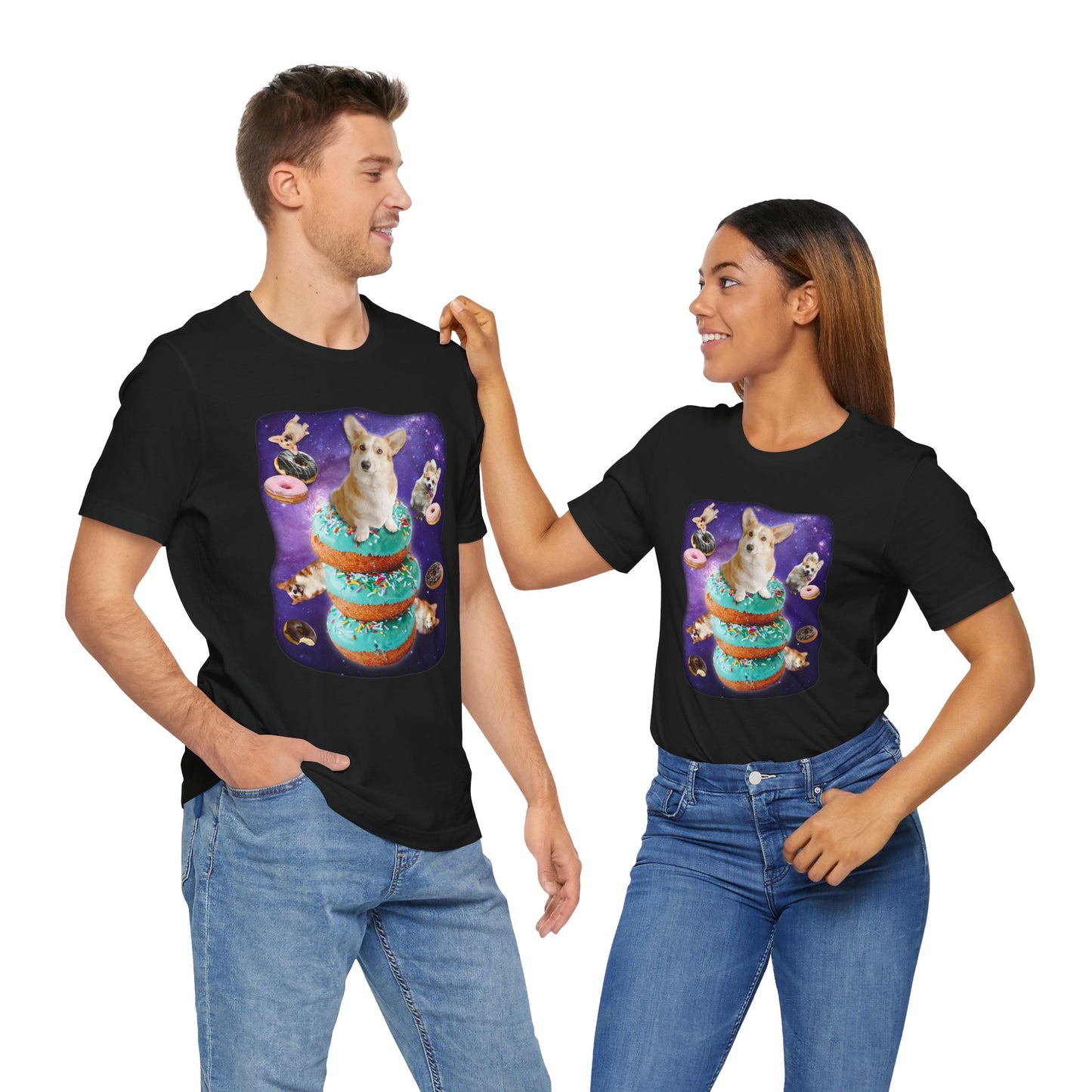 Corgi T-shirt Donuts & Space