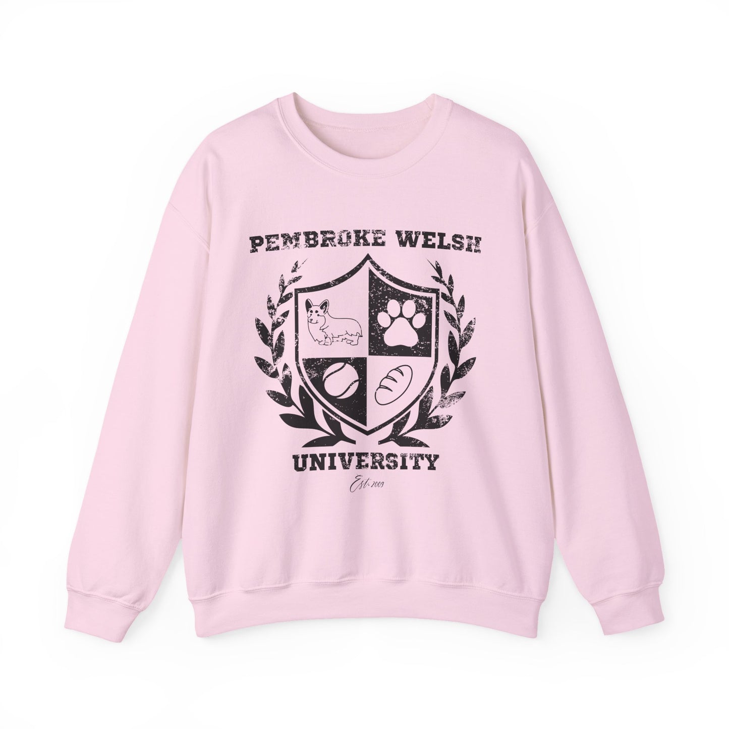 Corgi Sweatshirt Pembroke Welsh University (Distressed)