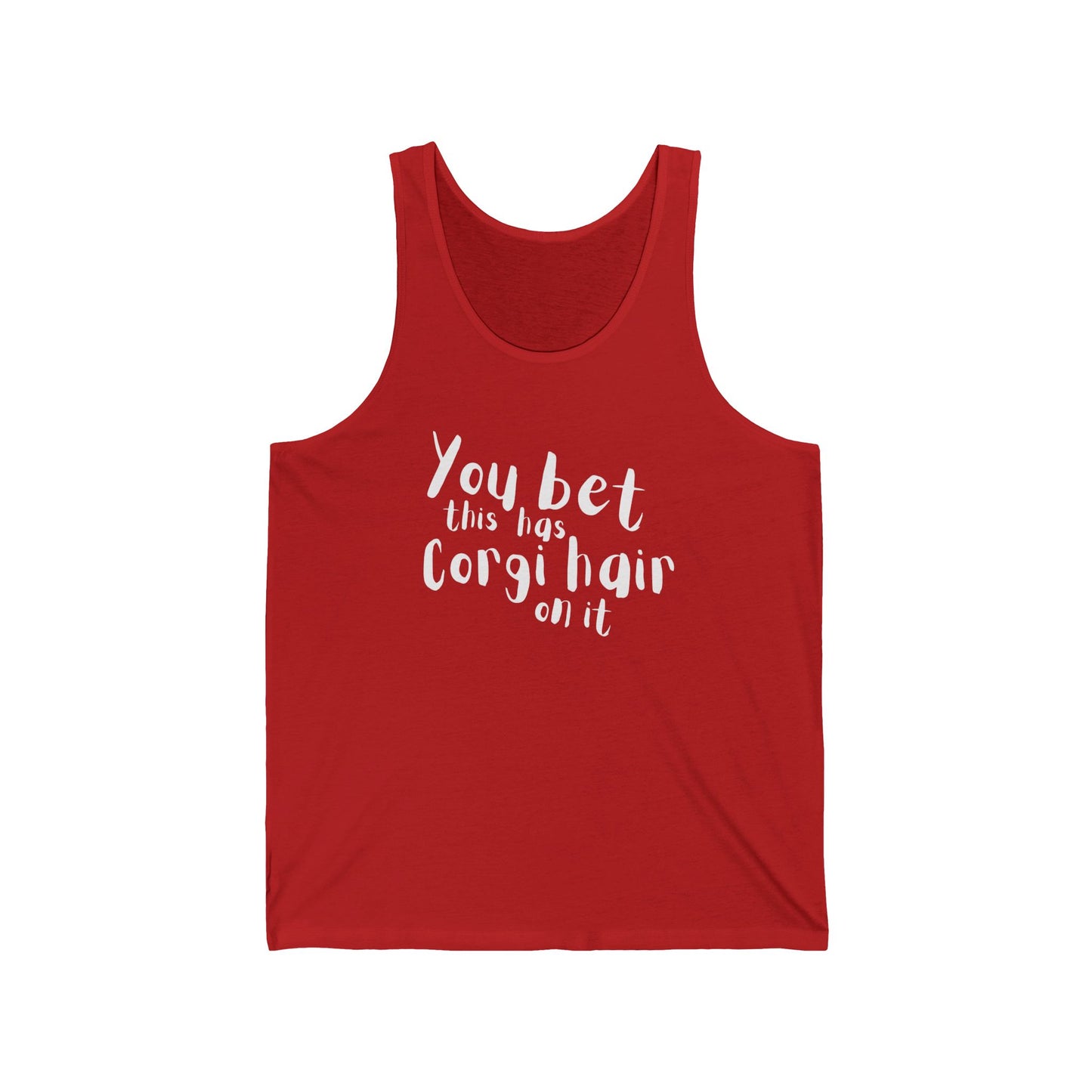 Corgi Tank Top Has Hair On It