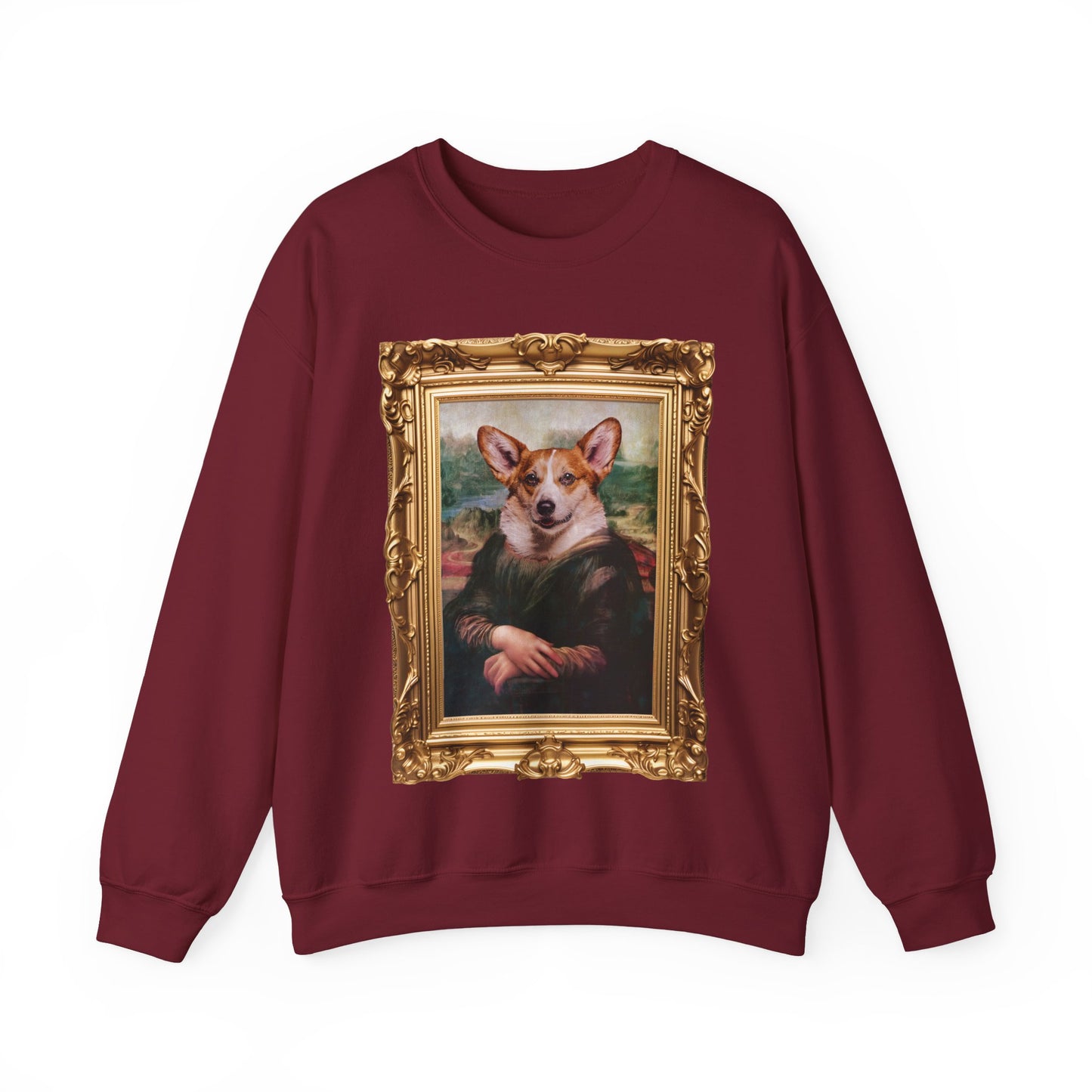 Corgi Sweatshirt - Mona Lisa