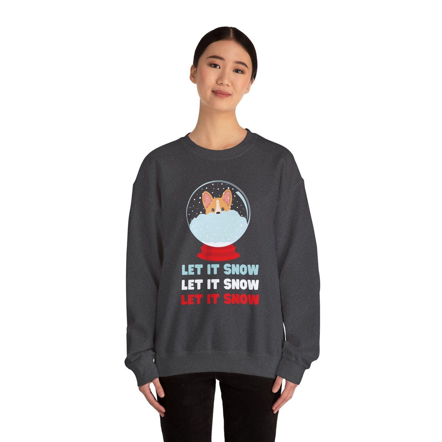 Corgi Sweatshirt Let It Snow