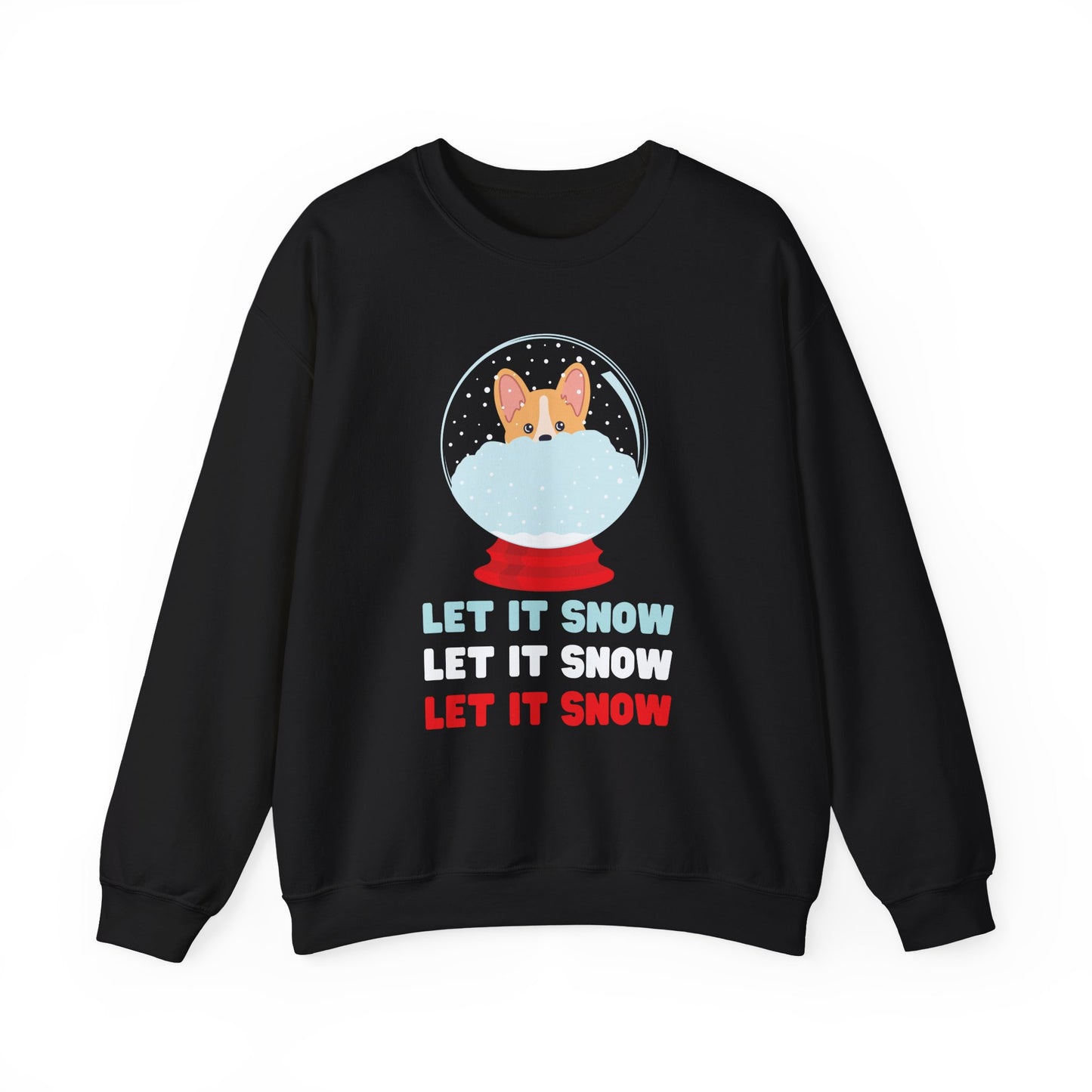 Corgi Sweatshirt Let It Snow