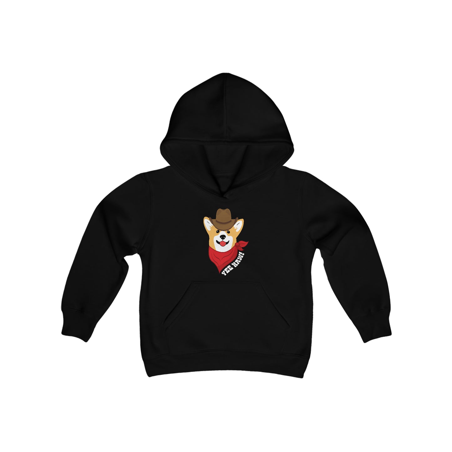 Corgi Hoodie Cowboy Yee Haw KIDS