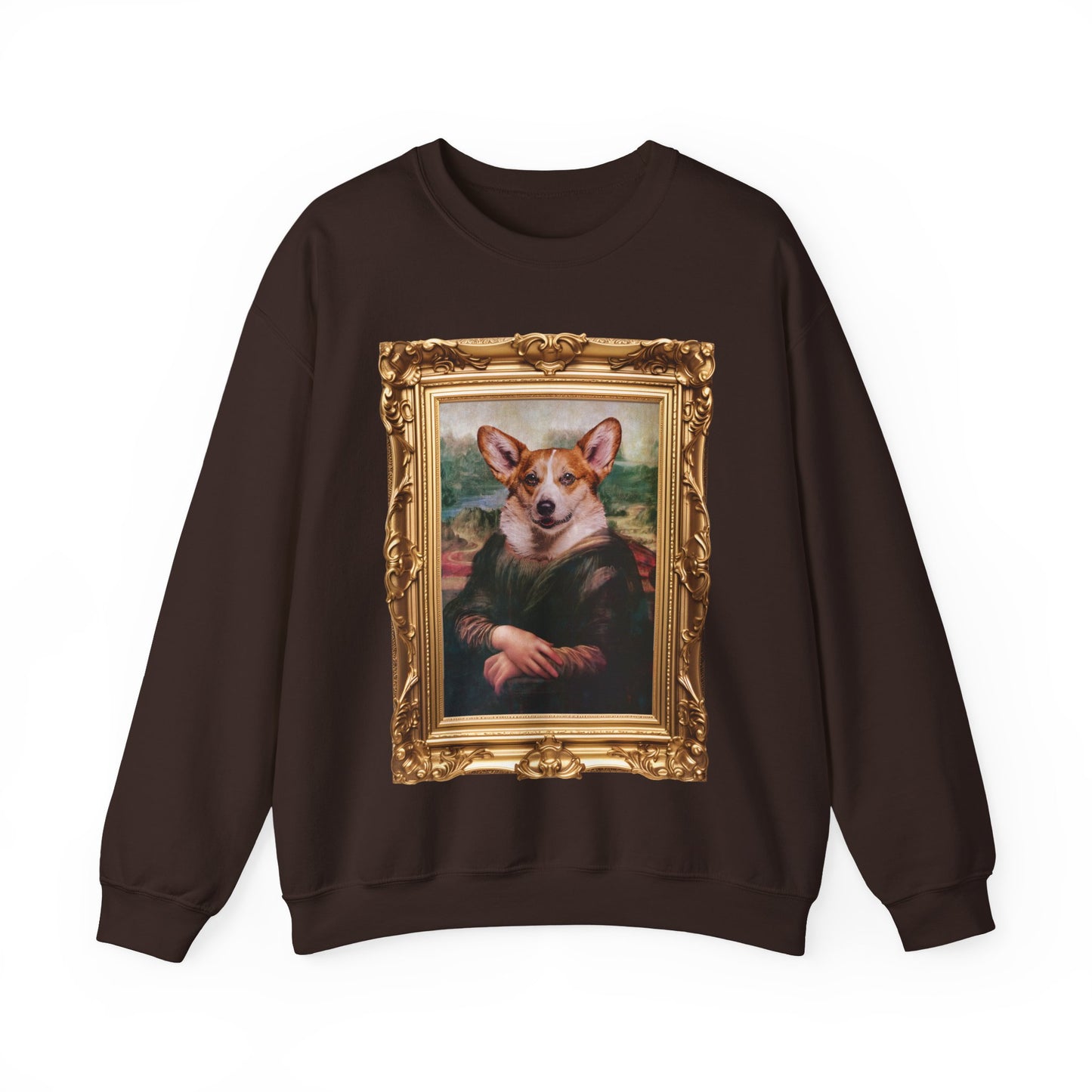Corgi Sweatshirt - Mona Lisa
