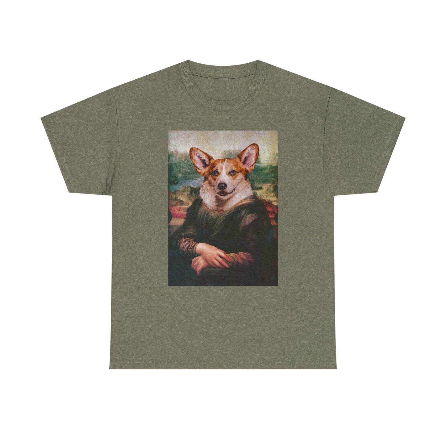 Corgi T-shirt - Mona Lisa