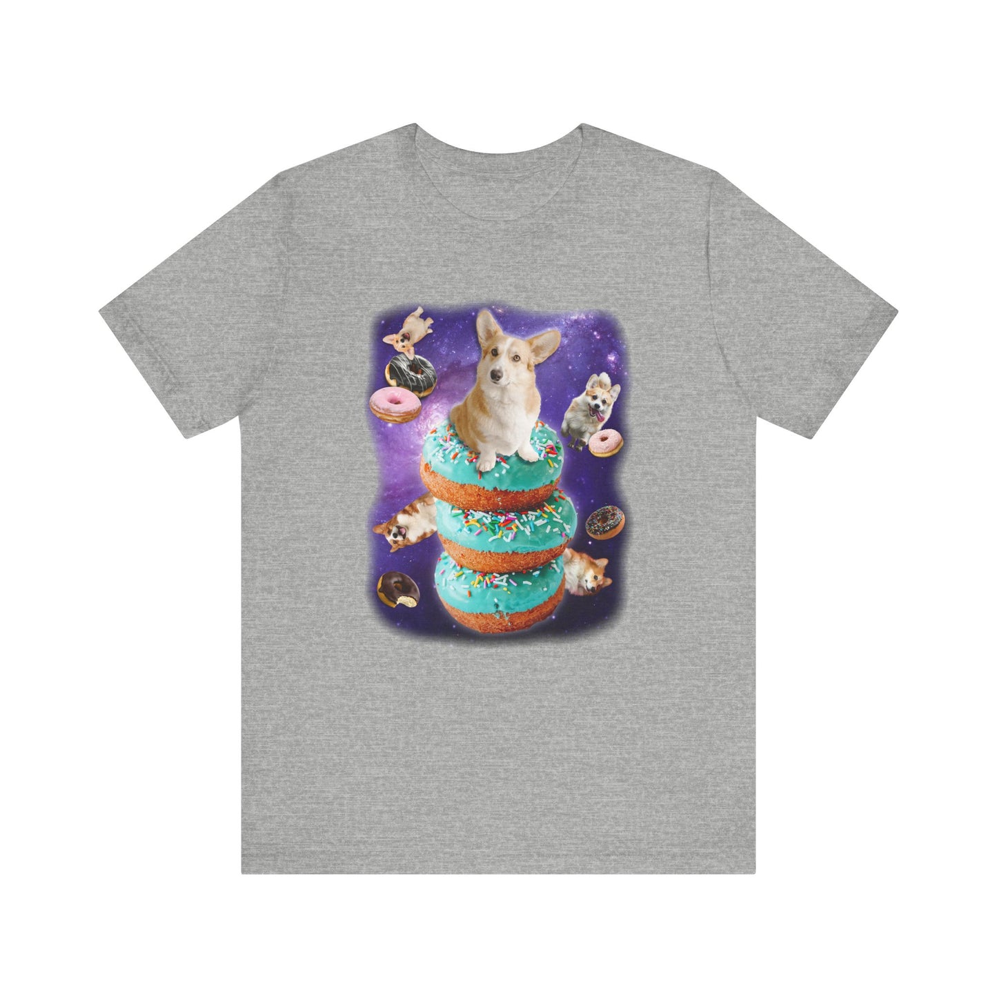 Corgi T-shirt Donuts & Space
