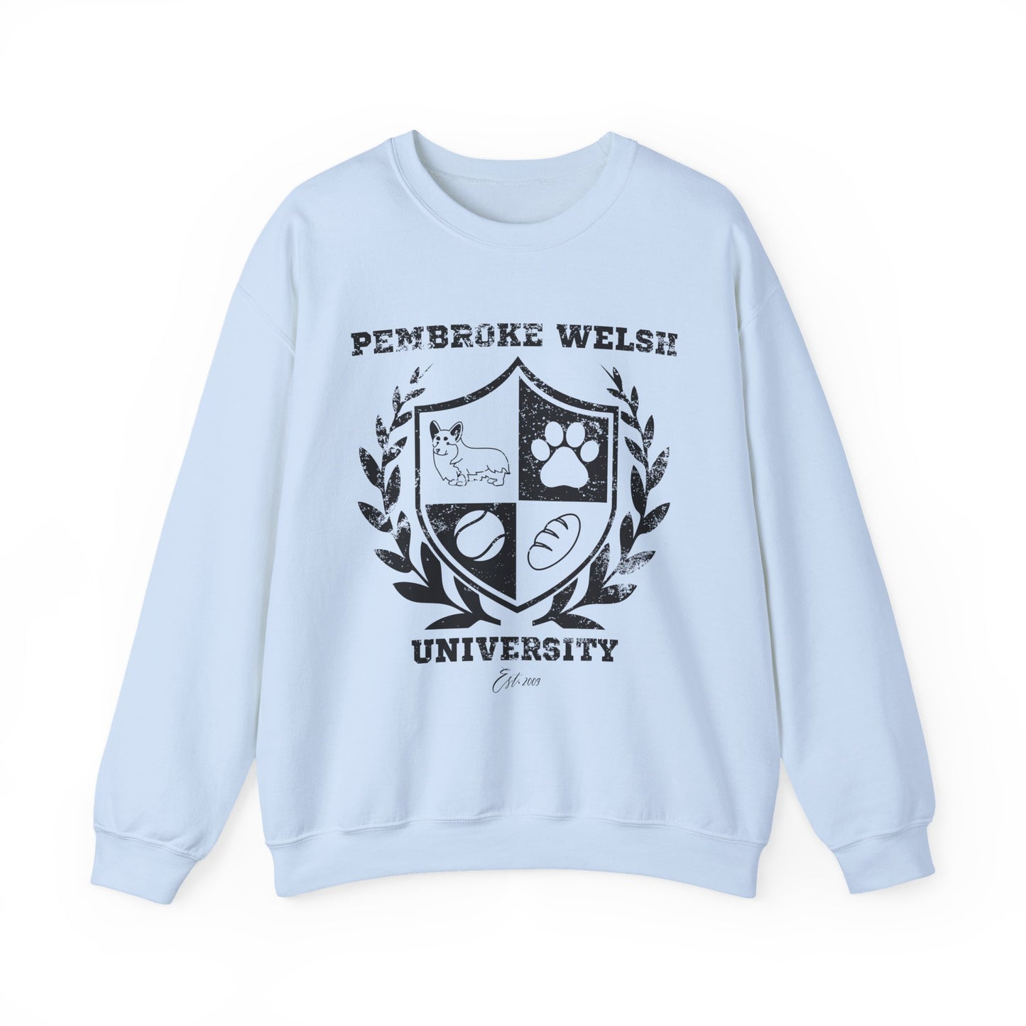 Corgi Sweatshirt Pembroke Welsh University (Distressed)