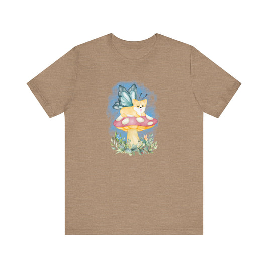 Corgi T-shirt Mushroom Fairy