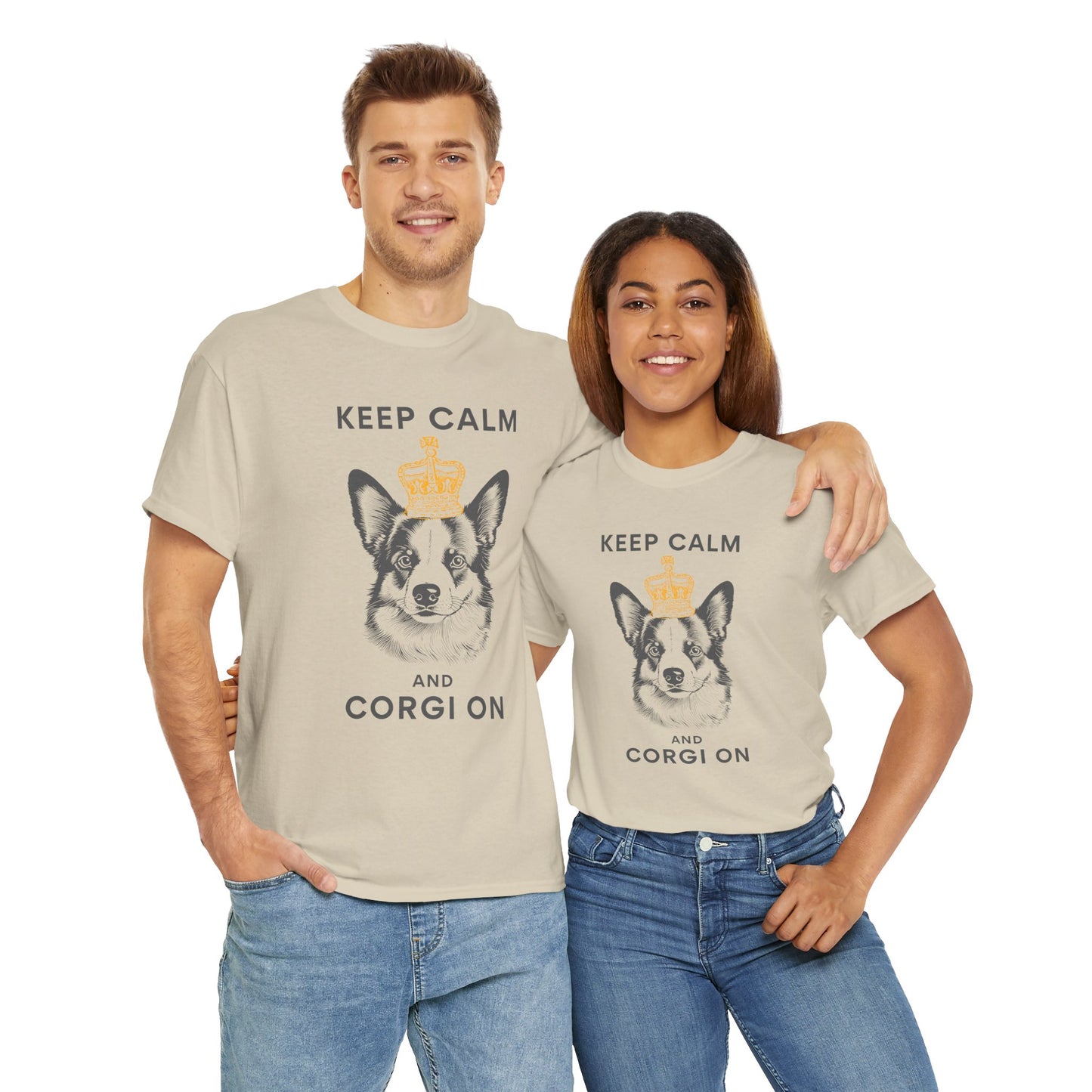 Corgi T-shirt Keep Calm London
