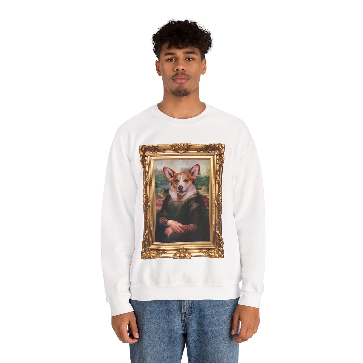 Corgi Sweatshirt - Mona Lisa