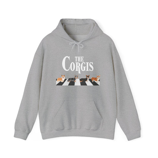Corgi Hoodie Crossing Road