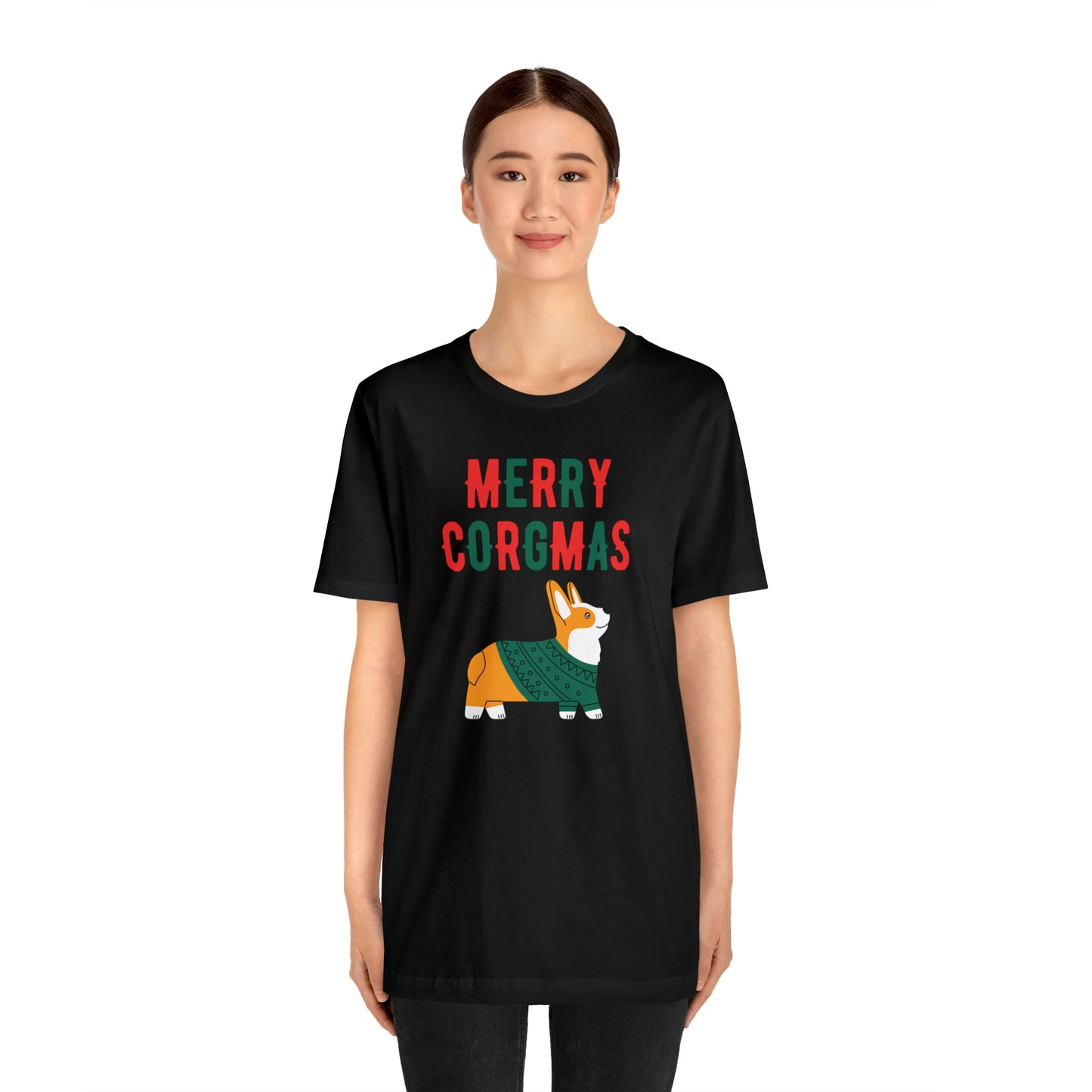 Corgi Christmas T-shirt Merry Corgmas