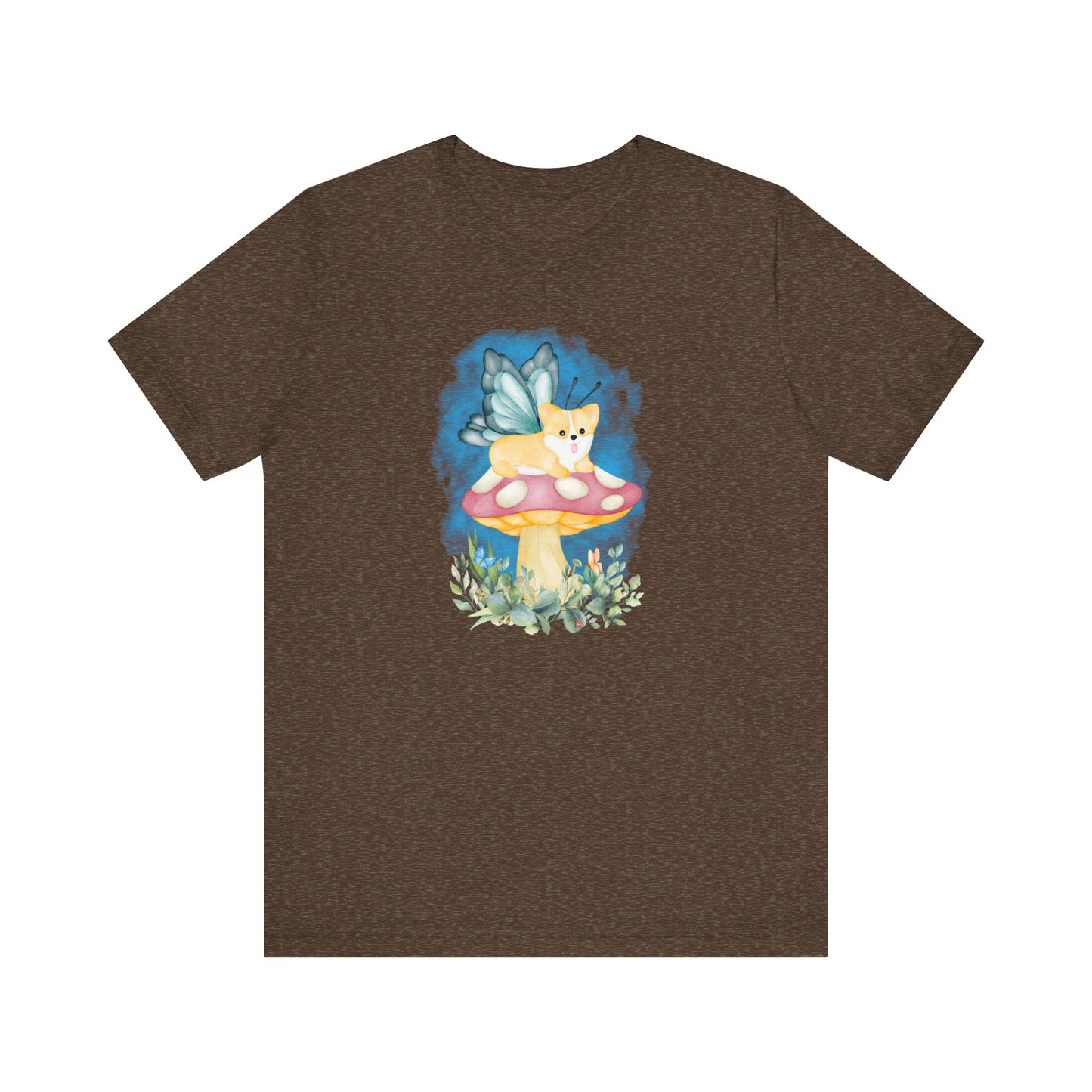Corgi T-shirt Mushroom Fairy