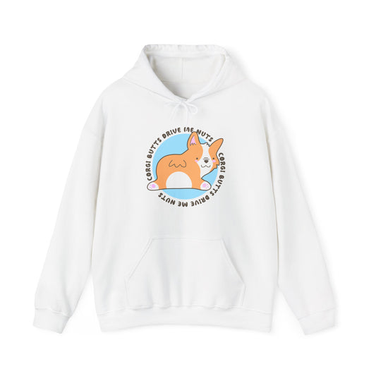 Corgi Hoodie Butts Drive Me Nuts