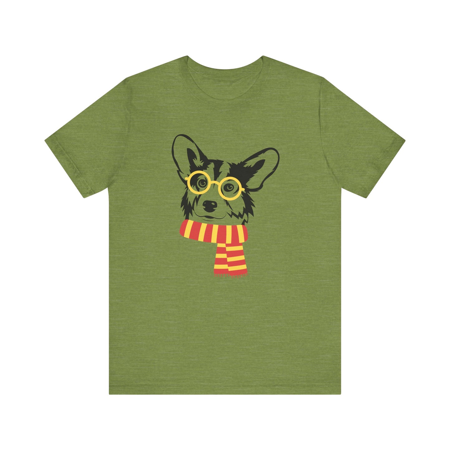 Corgi T-shirt Glasses & Scarf