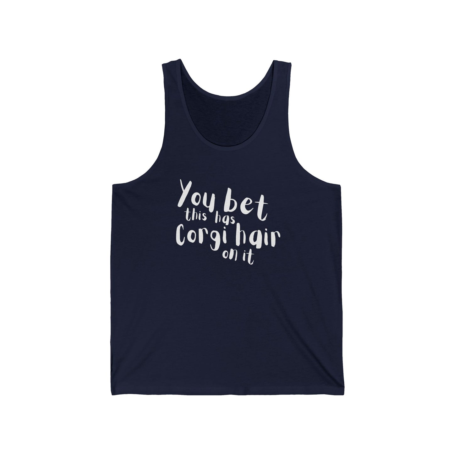 Corgi Tank Top Has Hair On It